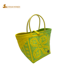 Load image into Gallery viewer, PENAN WOMEN PROJECT Bunga Raya Square Tote Bag