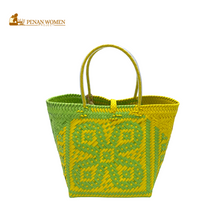 Load image into Gallery viewer, PENAN WOMEN PROJECT Bunga Raya Square Tote Bag