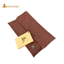 Load image into Gallery viewer, PENAN WOMEN PROJECT Jian Dinner Clutch Brown