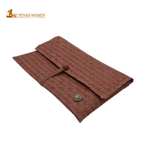 Load image into Gallery viewer, PENAN WOMEN PROJECT Jian Dinner Clutch Brown