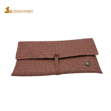 Load image into Gallery viewer, PENAN WOMEN PROJECT Jian Dinner Clutch Brown