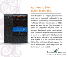 Load image into Gallery viewer, KENYALANG Sarawak ETEM Semi-polished Black Rice 1kg