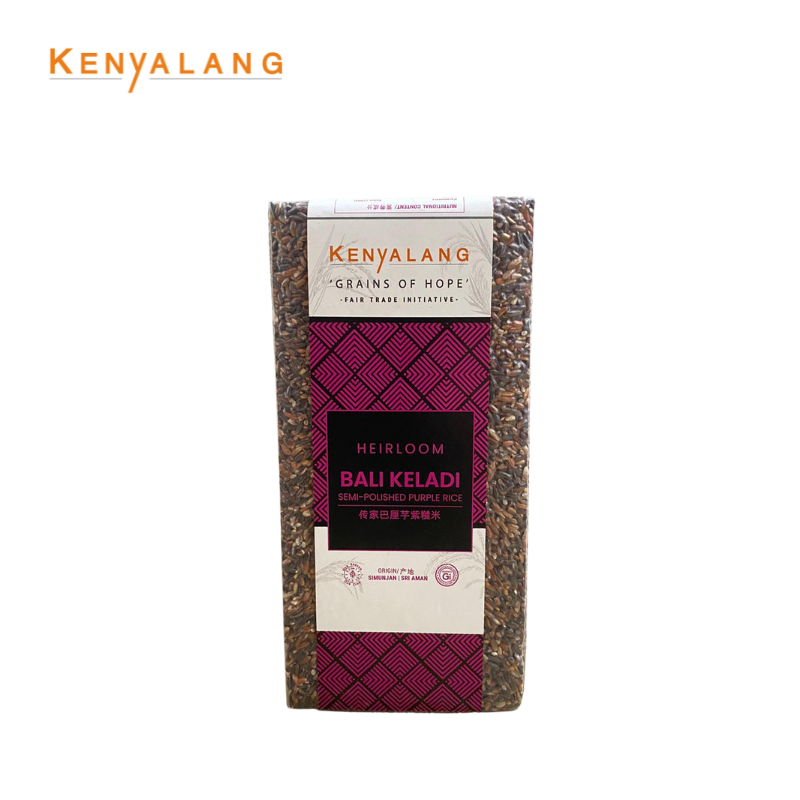 KENYALANG Sarawak BALI KELADI Semi-polished Purple Rice 1kg