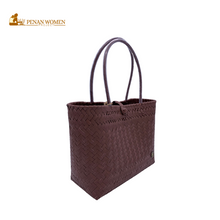 Load image into Gallery viewer, PENAN WOMEN PROJECT Everyday Tote Bag Dark Coco
