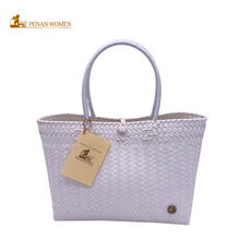 Load image into Gallery viewer, PENAN WOMEN PROJECT Everyday Tote Bag White
