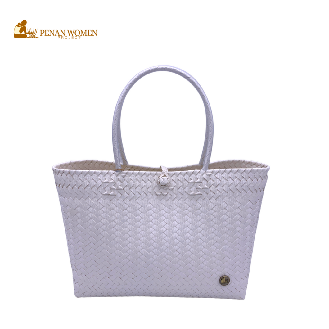 PENAN WOMEN PROJECT Everyday Tote Bag White