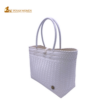 Load image into Gallery viewer, PENAN WOMEN PROJECT Everyday Tote Bag White
