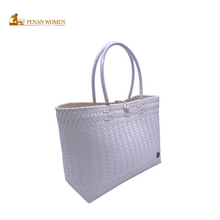 Load image into Gallery viewer, PENAN WOMEN PROJECT Everyday Tote Bag White
