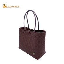 Load image into Gallery viewer, PENAN WOMEN PROJECT Everyday Tote Bag Dark Coco
