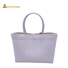 Load image into Gallery viewer, PENAN WOMEN PROJECT Everyday Tote Bag White
