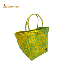 Load image into Gallery viewer, PENAN WOMEN PROJECT Bunga Raya Square Tote Bag
