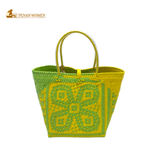 Load image into Gallery viewer, PENAN WOMEN PROJECT Bunga Raya Square Tote Bag
