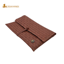 Load image into Gallery viewer, PENAN WOMEN PROJECT Jian Dinner Clutch Brown
