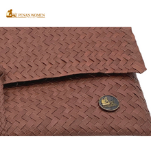 Load image into Gallery viewer, PENAN WOMEN PROJECT Jian Dinner Clutch Brown
