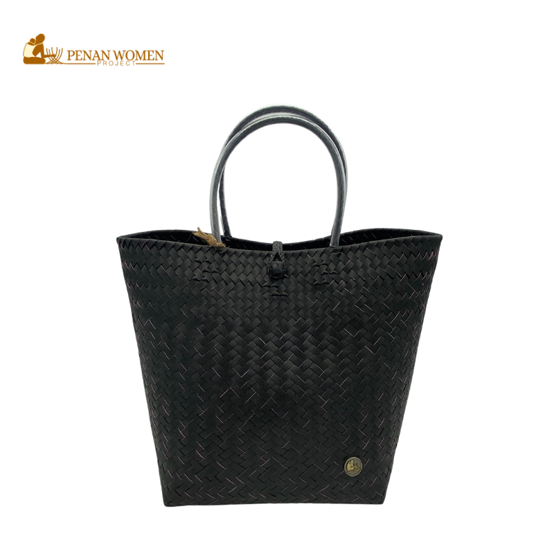 PENAN WOMEN PROJECT Beliang Square Tote Bag Black