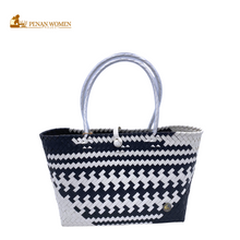 Load image into Gallery viewer, PENAN WOMEN PROJECT Everyday Tote Bag Black &amp; White
