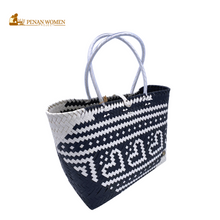 Load image into Gallery viewer, PENAN WOMEN PROJECT Everyday Tote Bag Black &amp; White
