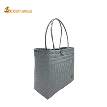 Load image into Gallery viewer, PENAN WOMEN PROJECT Everyday Tote Bag Grey
