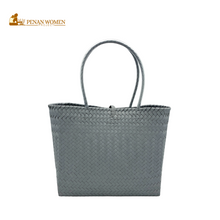 Load image into Gallery viewer, PENAN WOMEN PROJECT Everyday Tote Bag Grey
