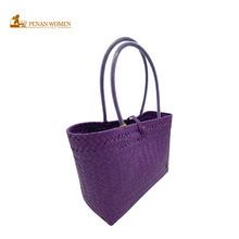 Load image into Gallery viewer, PENAN WOMEN PROJECT Everyday Tote Bag Purple
