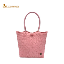 Load image into Gallery viewer, PENAN WOMEN PROJECT Flower Bag Light Carisma Pink
