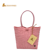 Load image into Gallery viewer, PENAN WOMEN PROJECT Flower Bag Light Carisma Pink
