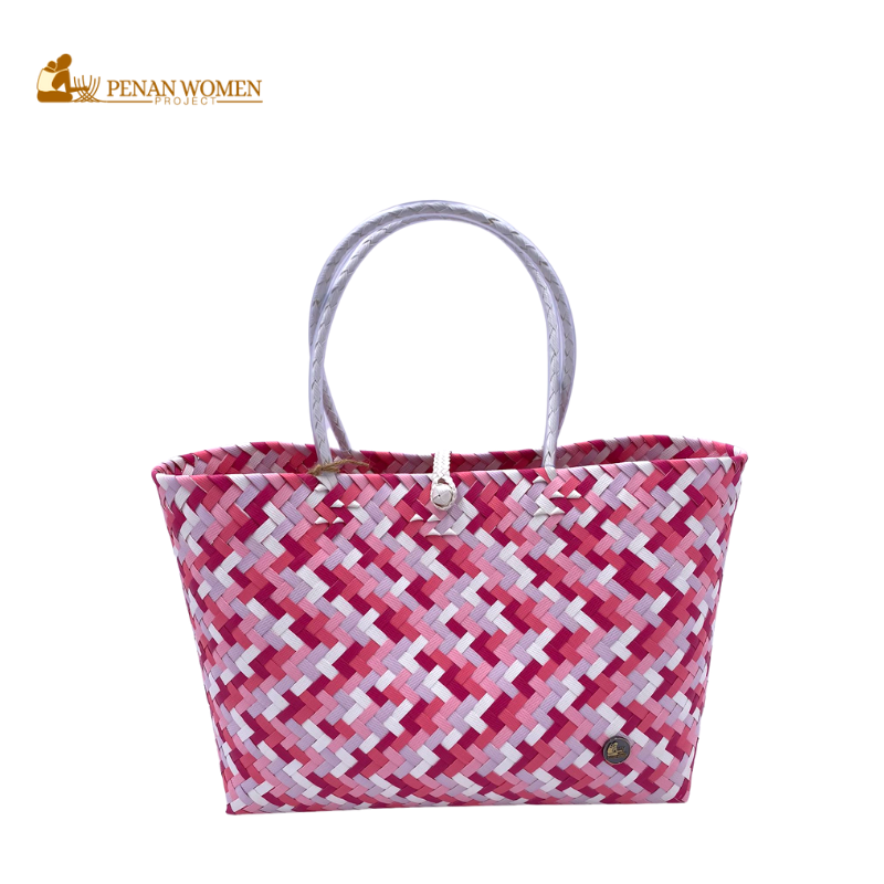 PENAN WOMEN PROJECT Everyday Tote Bag Sakura Pink Combo