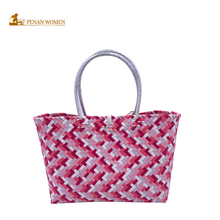 Load image into Gallery viewer, PENAN WOMEN PROJECT Everyday Tote Bag Sakura Pink Combo
