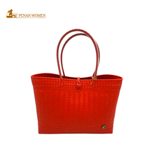 Load image into Gallery viewer, PENAN WOMEN PROJECT Everyday Tote Bag Chili Red
