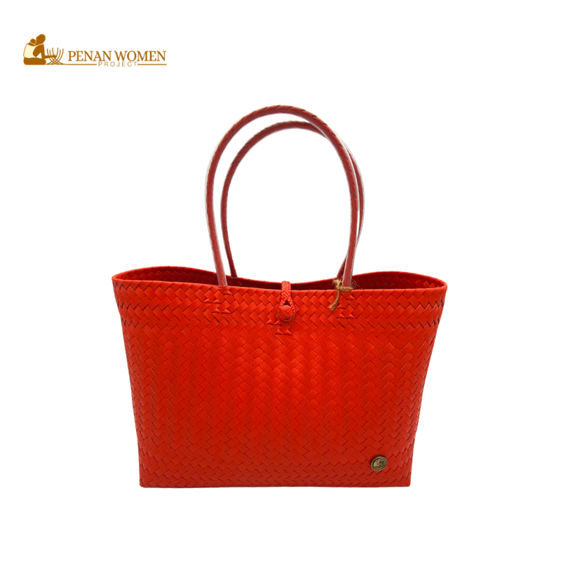 PENAN WOMEN PROJECT Everyday Tote Bag Chili Red