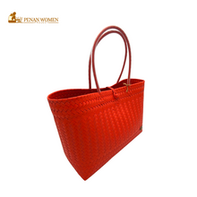 Load image into Gallery viewer, PENAN WOMEN PROJECT Everyday Tote Bag Chili Red
