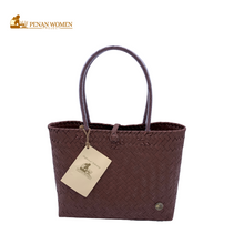 Load image into Gallery viewer, PENAN WOMEN PROJECT Everyday Tote Bag Dark Coco
